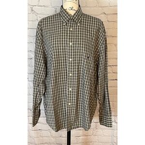 Nautica Men’s Green Classic Fit Dress Shirt (Size L)